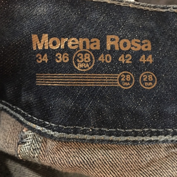 Morena Rosa Calca Premium Sequin Skinny Jeans Size 38 - Picture 13 of 16